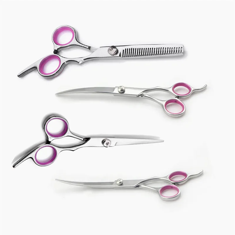 6inch Stainless Steel Pet Gromming Scissors Dog Cat Cutting Hair Shears Sharp Edge Barber Up Curved Down Curved Blade Scissors03