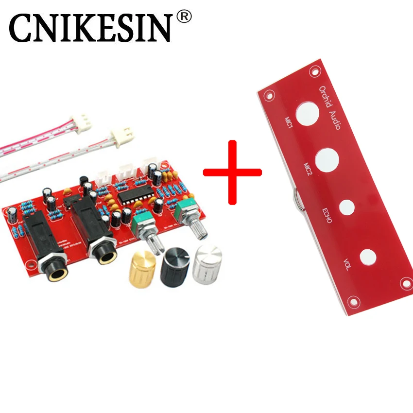 Cnikesin diy предусилитель PT2399 + NE5532 караоке микрофон звук доска реверберационная