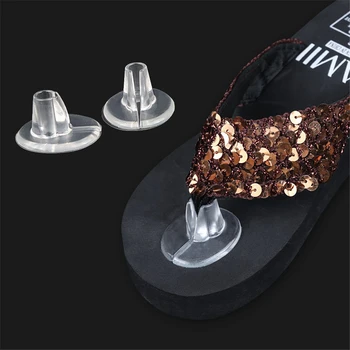 

1 Pair Transparent Gel Shoes Summer New Inserts shoe-pad Cushion Fashion Flip flop Sandals Silicone Insole shoes accessories