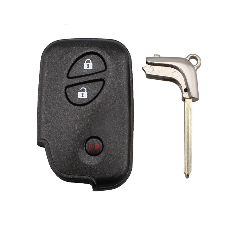 

2+1 Button New Replacement Smart Remote Key Shell Case Fob for Lexus CT200h 2011-2015 with Uncut Blade