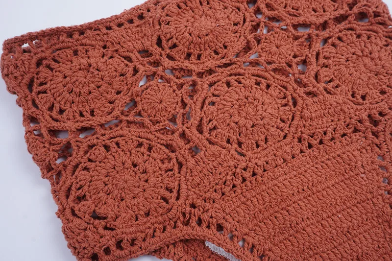 Handmade Knitting Crochet Bikinis Off Shoulder Swimwear Crochet Bikini Set Crop Top Sexy High Waist hollow Out Crochet Swimwear (23)