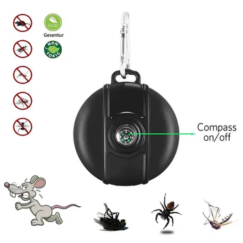

Outdoor Portable Electronic Mosquito Repeller Hook Type Pest Repeller Solar Ultrasonic Mosquito Insect Killer