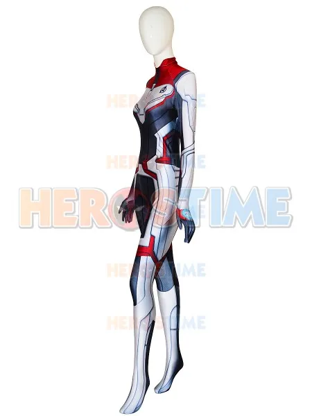 High Quality Avengers 4 Cosplay Costumes Female 3D Print Spandex Avengers Endgame film Quantum Realm Team Bodysuits for woman