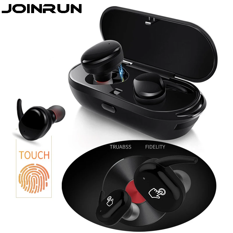 

TWS IPX5 waterproof Touch two wireless Bluetooth Earphone Headset True Touch Headset with power bank for phones PC Twins Earbuds