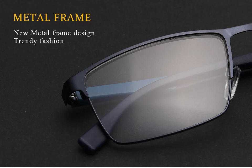 Металлические мужские очки, оправа по рецепту, прозрачные оптические очки для близорукости, компьютерные оправы для очков для мужчин# HQ07-28