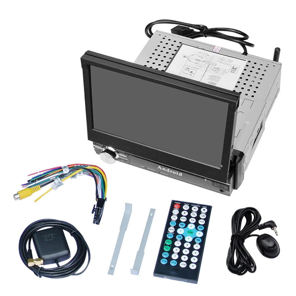 Cheap AMprime 7" 1 din Car Multimedia Video Play Android 6.0 Touch Screen Car Radio Audio Stereo GPS Wifi BT USB FM Rear View Camera 5