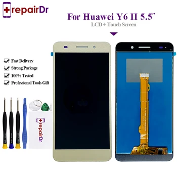 

5PCS For Huawei Y6 II Lcd Display Touch Screen Digitizer Assembly CAM-L23 CAM-L03 For Huawei Y6II Y6 II Lcd Screen With Frame