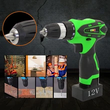 Mayitr 12V Electric Screwdriver Lithium Battery Rechargeable Cordless Electric Drill Power Tools + Instructions EU Plug Adapter voto battery rechargeable cordless drill electric screwdriver set lithium power tools screw gun driver 12v red 220v 2018