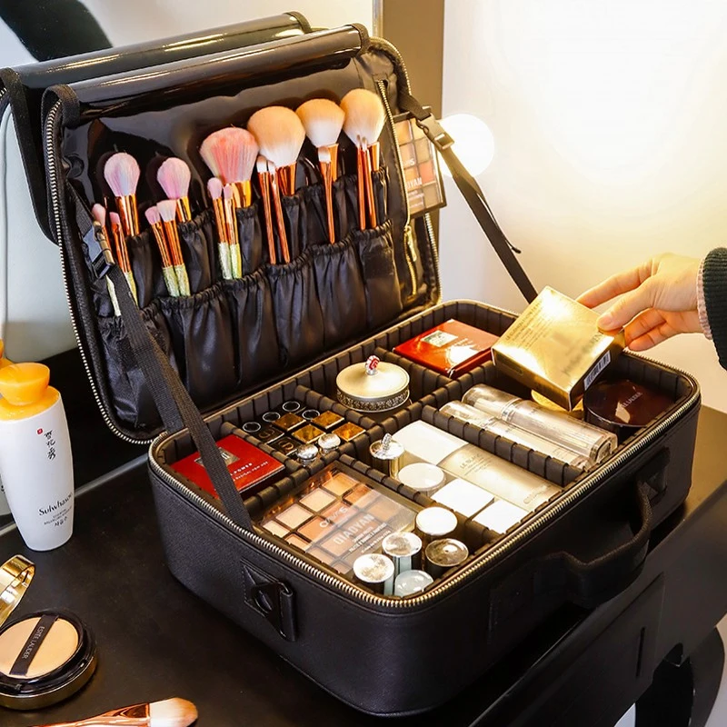 

New Upgrade Large Capacity Cosmetic Bag Hot-selling Professinal Women Travel Makeup Case Maleta De Maquiagem Kosmetyczka