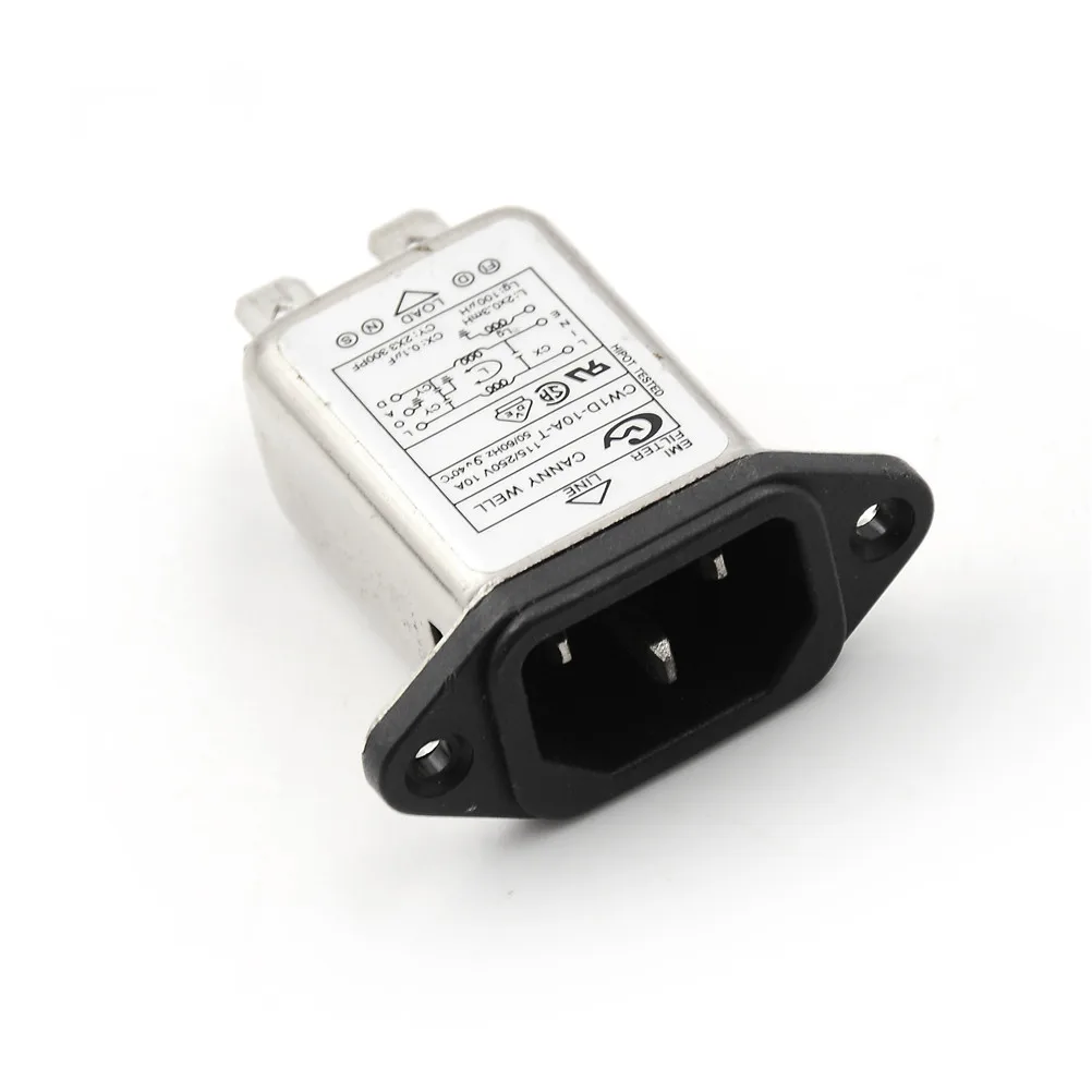 

1PCS EMI RFI Filter CW1D-10A-T Suppressor Power Line Noise Filter AC 250V 10A