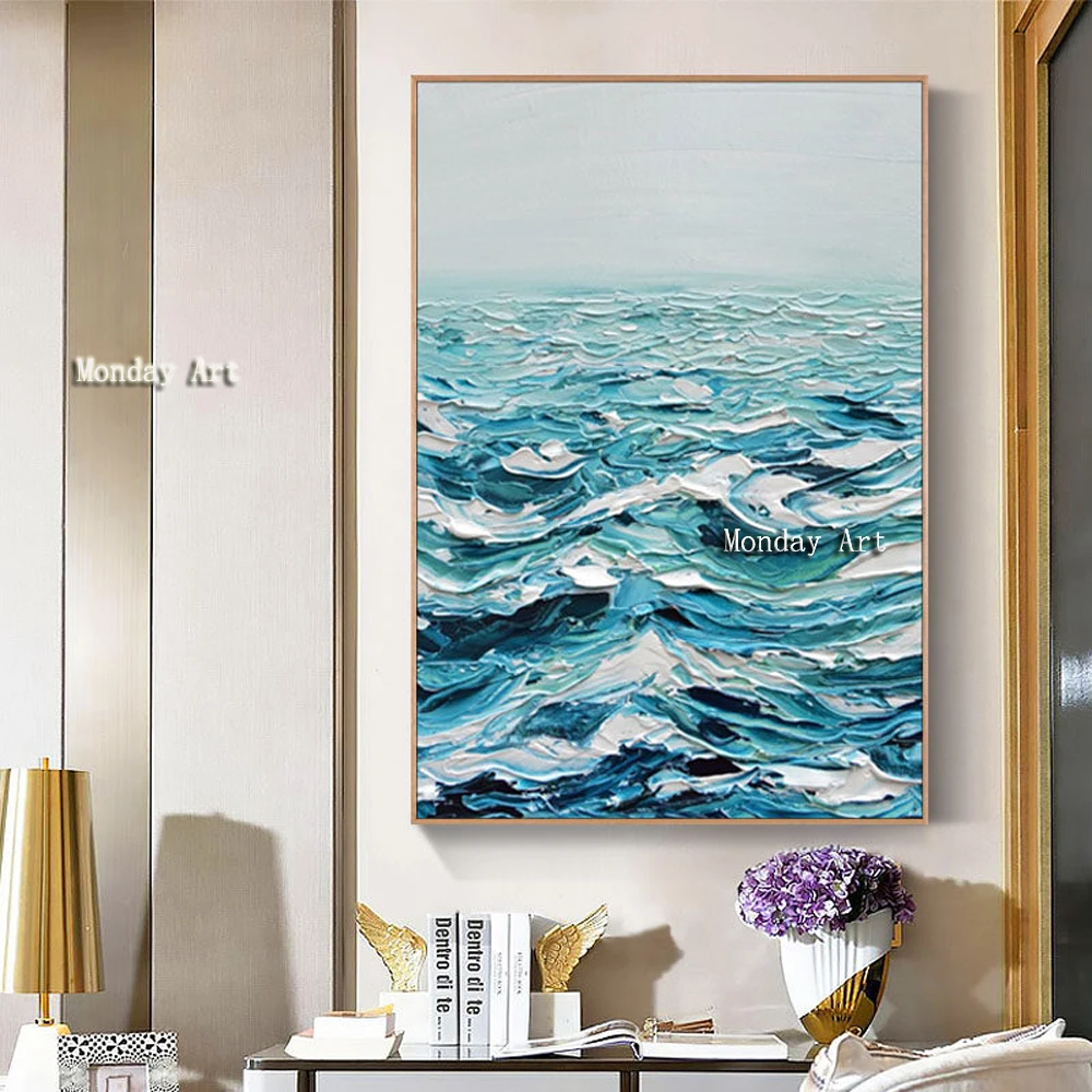 SS The-100-Hand-painted-abstract-Modern-The-Ocean-waves-Oil-Painting-On-Canvas-Wall-Art-Wall (4)