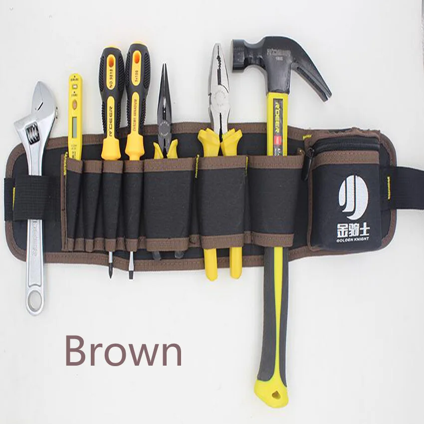 Multi-color Electricians Tool Belt Repair Pouch Pocket Tool Waist Bag Multifunctional Waterproof Carpenter Oxford cloth Tool Bag cheap tool chest Tool Storage Items