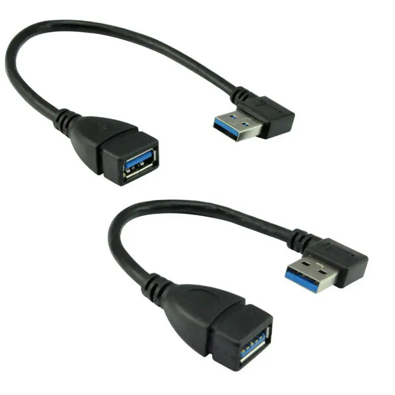 Удлинитель угла наклона кабеля 90 градусов USB 3 0 А быстрая передача
