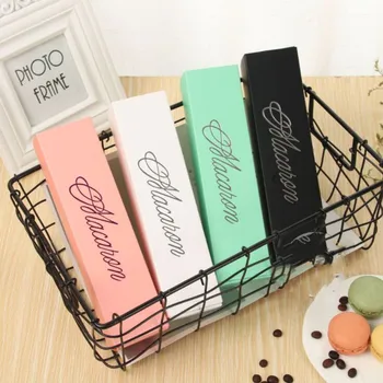 

30pcs High Quality macaron box packaging drawer type golden wrapping box drawer cake box chocolate box baking and wrapping gifts