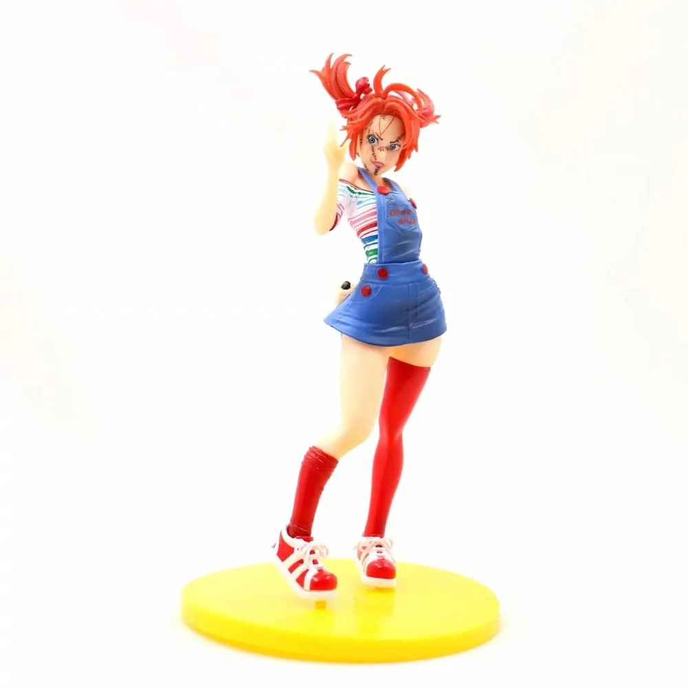 

20cm Child's Play Bride Of Chucky Horror Bishoujo Statue PVC Action Figure Collectible Model Toy Doll for boys