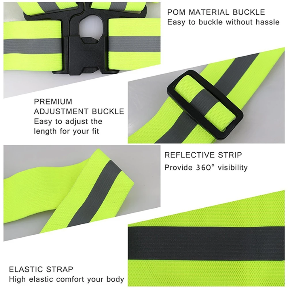 Высокая видимость отражательная защитная одежда высокого качества унисекс Открытый жилет безопасности Бег Велоспорт Спортивная верхняя одежда