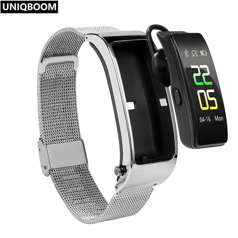 Фитнес трекер Smart Talk Band Bluetooth Смарт браслет спортивные браслеты звонки наушники