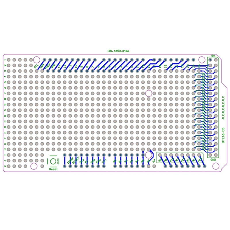 Arduino development board Prototype PCB for Arduino MEGA 2560 R3 Shield Board DIY