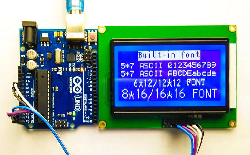 93X70 мм графическая матрица IEC IIC 12864 128*64 ЖК-модуль экран дисплея для Arduino ABS рамка 5,0 в/3,3 В встроенный GB2312 ASCII шрифт