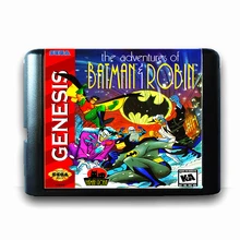 A Aventura De Batman & Robin 16 bits da Sega MD Cartão de Jogo para o Mega Drive para Genesis