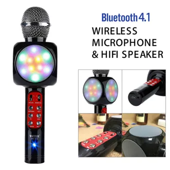 

Mini Handheld Bluetooth Wireless Karaoke Microphone Family KTV WS-1816