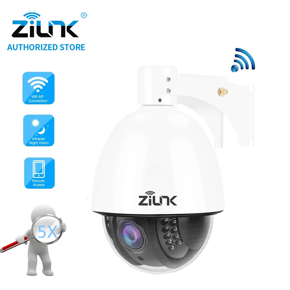 IP камера ZILNK Mini 960P PTZ купольная Водонепроницаемая с поддержкой Wi Fi|wireless ip camera|ip