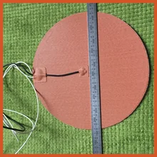 Dia254mm 400W 120V w/3 M PSA& Термистор, Круглый круглый бак Кремния Нагреватель Pad, 3d принтер сборка пластины нагревательный элемент согревающий