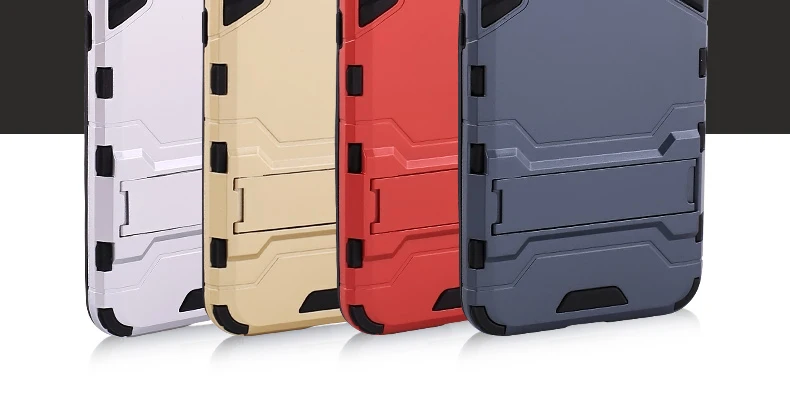 Stand Armor Case for XIAOMI MI6 8 9 10 11 Pro Redmi Note K40 K30 PC+Silicone Hard Antiknock Shockproof Kickstand Back Cover apple iphone 11 Pro Max case