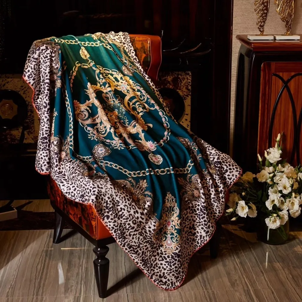 

Fashion Checked Plaid Warm Plush Soft Flannel Blanket Throws Twin/Full/Queen Size Bed/Sofa/Air Cover Sheet Ethnic Paisley Ethnic