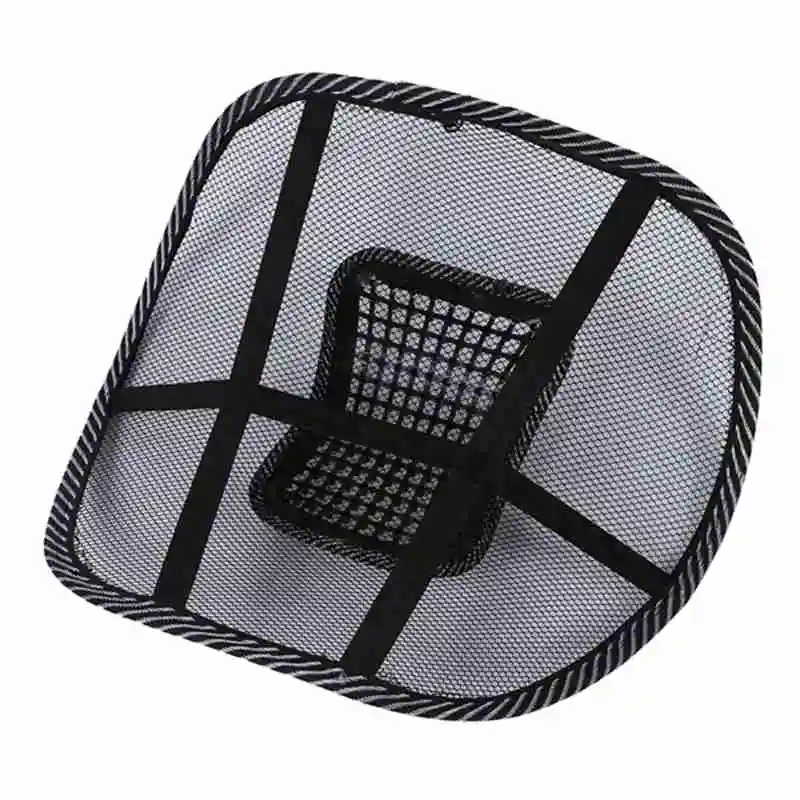 

Car Seat Chair Massage Cushion Cushion Damper Lumbar Cushion, Black + White
