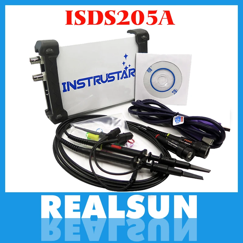 

ISDS205A Bandwidth 20M Sampling Rate 48M Dual Channel USB Virtual Oscilloscope + Data Logger + 20M Oscilloscope