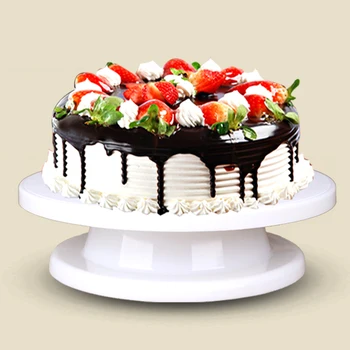 

1 pc Rotating cake decorating stand hot sale Revolving sugarcraft platform swivel plate Turntables baking tools