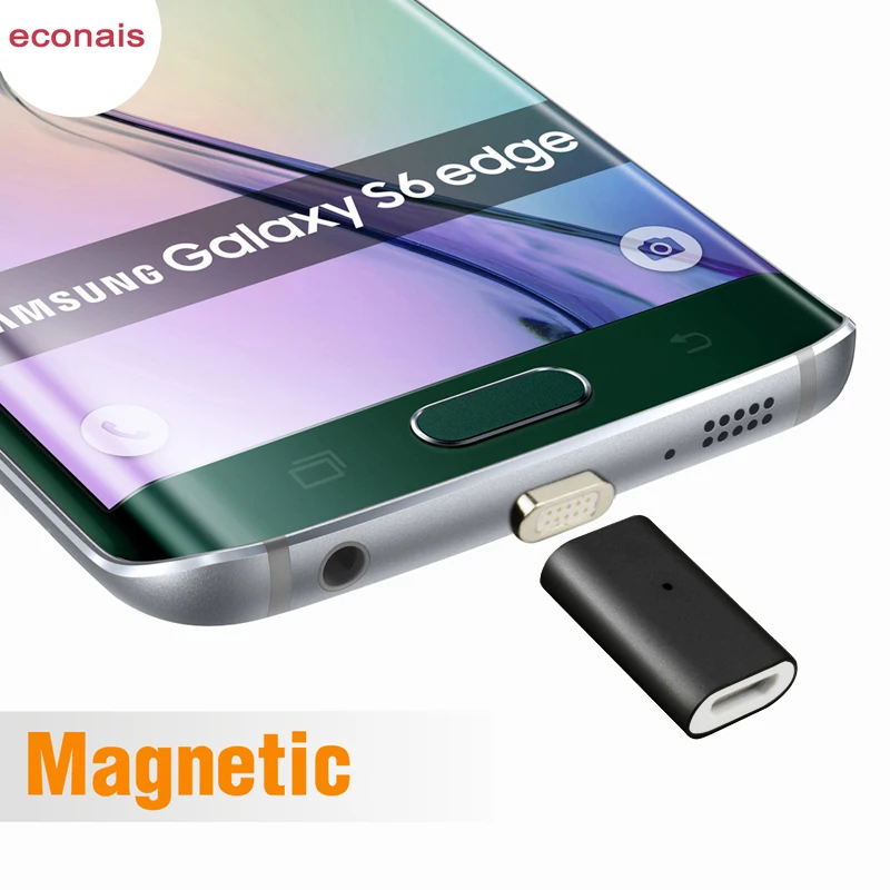 

Micro USB Adapter For Samsung S6 S7 Edge Note 5, Magnetic Charger For Android LG Lenovo ZTE Meizu Cable