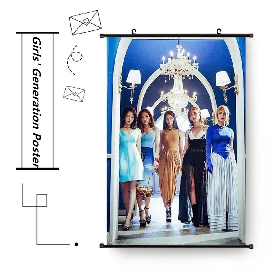 

KpopGirls' Generation OH! GG Hang up Fabric Photo Picture Taeyeon Hyoyeon Wall Scroll Poster