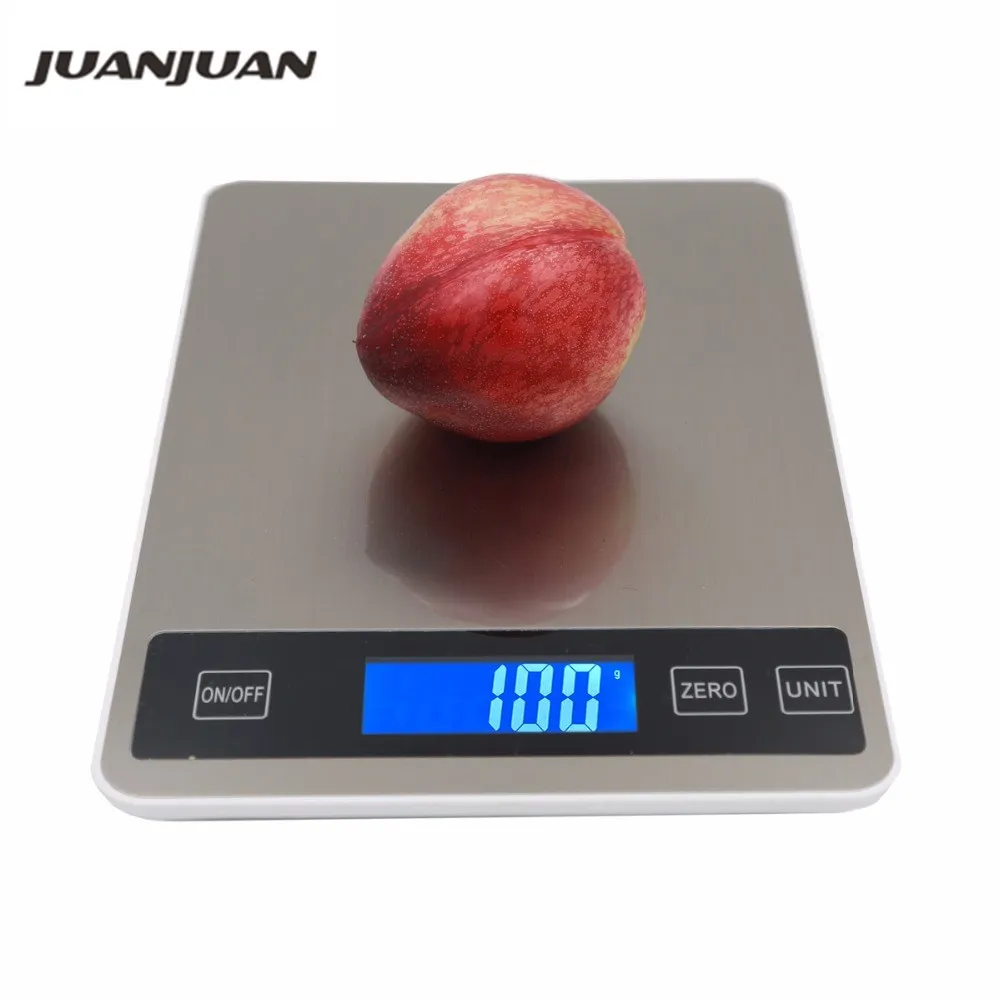 10KG 1g Digital Kitchen Big Touch Screen Scale Food Diet Kitchen Cooking 10000g x 1g Weight