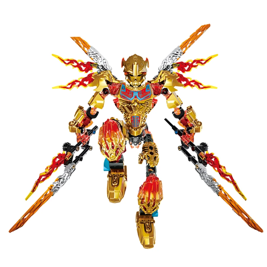 

NEW BIONICLE Series Tahu Ikir action figures Building Block Model toys Compatible with l*go 71308+71303 BIONICLE Boy Gift