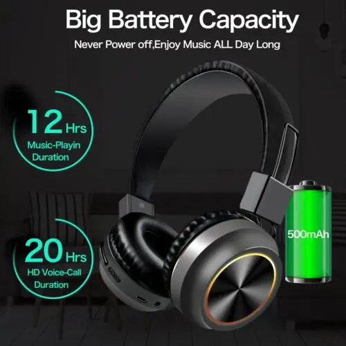 

Bluetooth 5.0 Wireless Stereo Headphones Foldable Headset Super Bass HiFi Sport Game Earphones Sound Quality Headphones