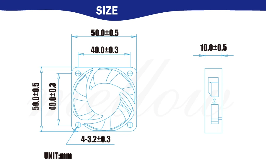 3d принтер Небольшой Вентилятор охлаждения экструдер специальный небольшой Dc 50 мм 50x50x10 мм 5010 12 В/24 В 0.1a двойной подшипник вентилятора 2 провода