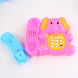 Téléphone électrique à musique éléphant, jouets éducatifs en plastique unisexe pour enfants de 2 à 4 ans, 2021 