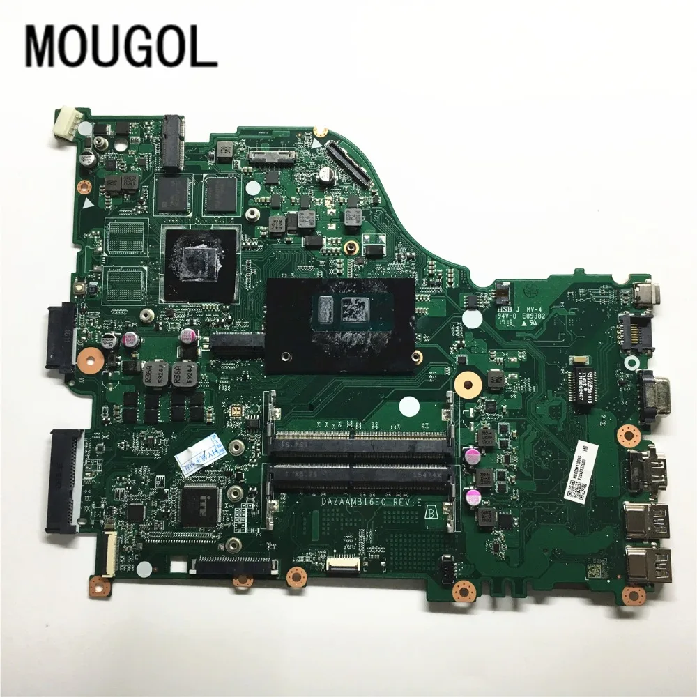 MOUGOL A+ качественная материнская плата для acer E5-575G материнская плата для ноутбука i5-6200U DAZAAMB16E0 N16S-GT1-KB-A2 протестирована