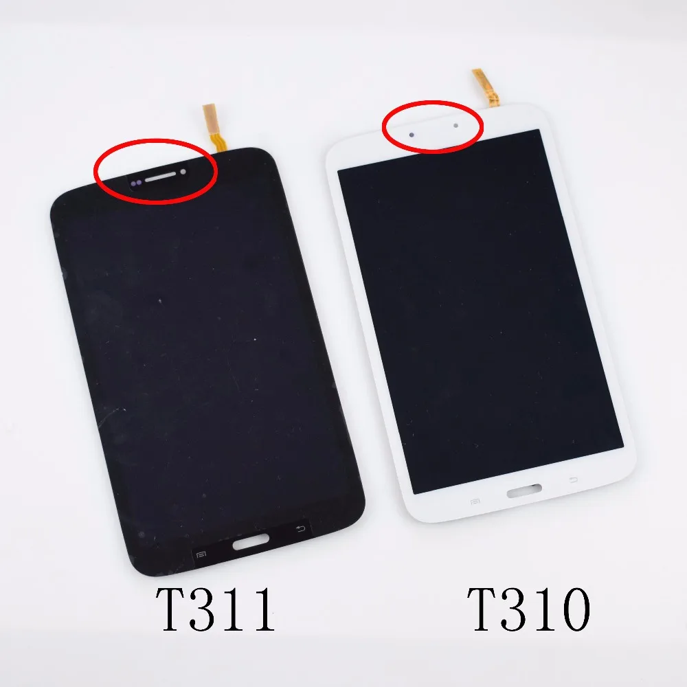 Продажа Новый 8 дюймовый для samsung Galaxy Tab3 8,0 T310 T311 SM T310 SM T311 ЖК дисплей и кодирующий преобразователь сенсорного экрана в сборе с рамкой