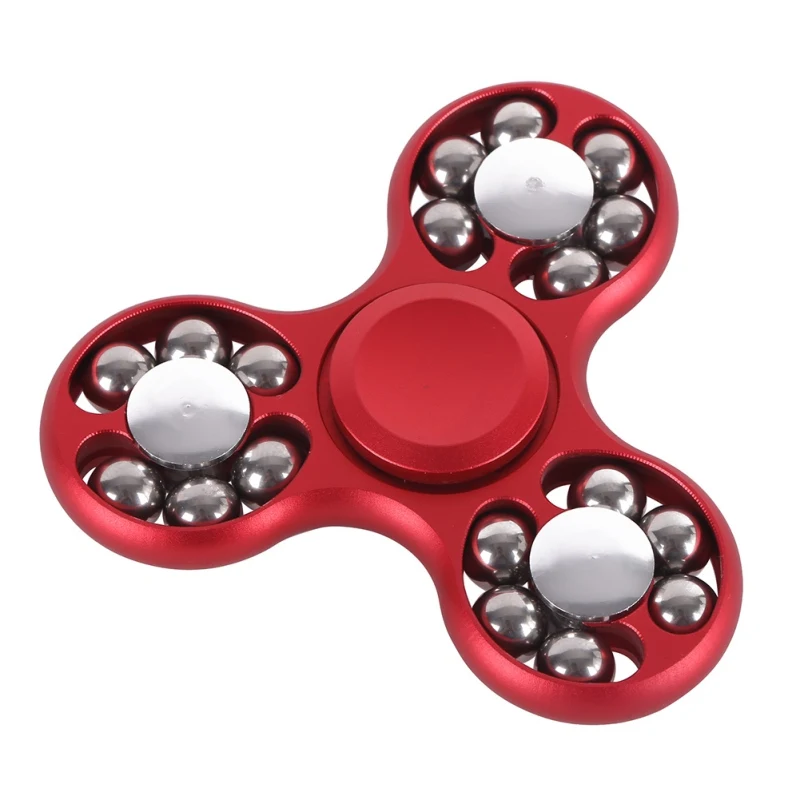 

18 Beads Metal Top Spinner Fidget Toy Zinc Handspinner Toys Anti Stress Finger Spinner For Kids/Auldt Spiner Gift