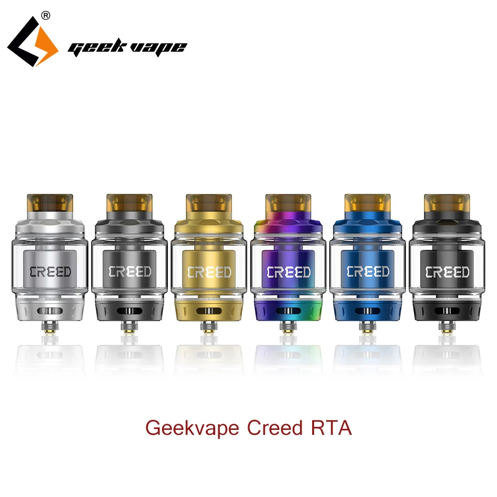 

2pcs/lot best e cigarette RTA Geekvape Creed RTA with Three interchangeable airflow system 6.5ml big capacity vs Zeus RTA