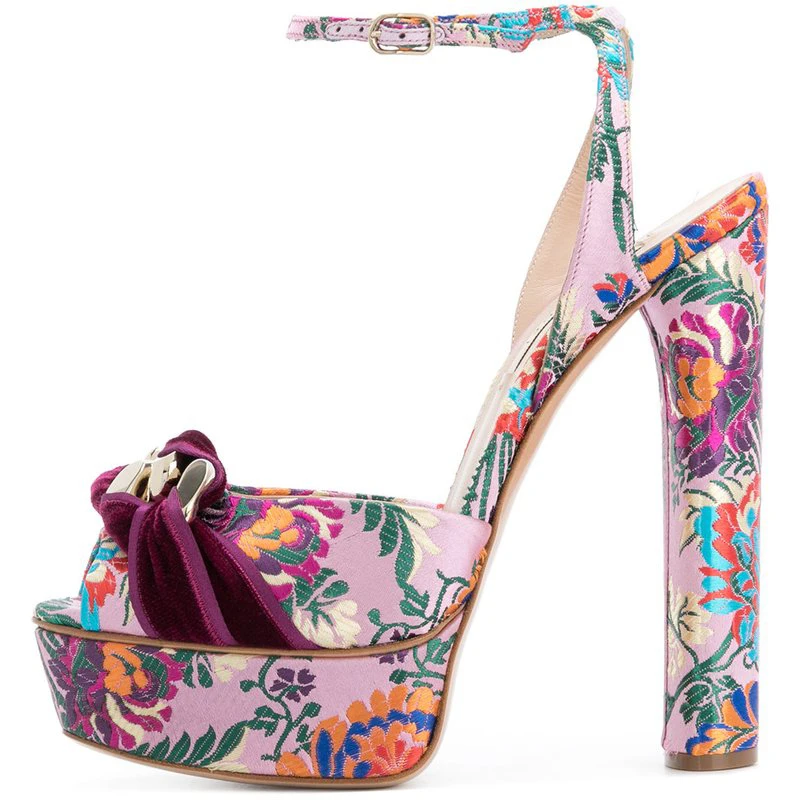 

2019 New Summer Peep Toe Women Sandals Classic Ankle Buckle Strap Fashion Chunky High Heels Sexy Stiletto Sandalias Plataform
