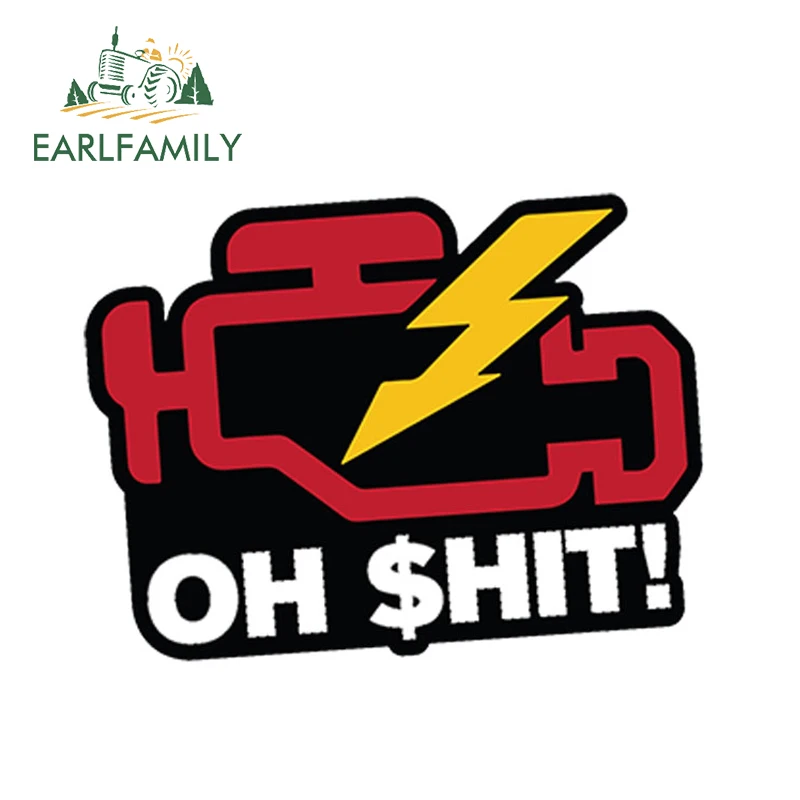 Наклейка для автомобиля EARLFAMILY 13 см х 9 75 забавные гоночные наклейки водостойкие