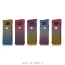 Ударопрочный Мягкий чехол из ТПУ для Samsung Galaxy S8 Plus, двойная Прозрачная воздушная подушка с кристаллами, прозрачная крышка для сотового телефона 100 шт