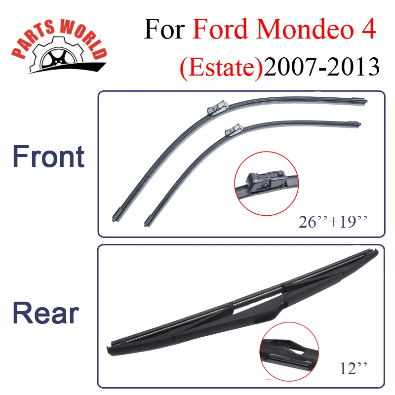 Prix pour Combo Silicone En Caoutchouc Avant Et Arrière Lames D'essuie-Glace Pour Ford Mondeo 4 (Immobilier) 2007-2013, Pare-Brise essuie-glaces De Voiture Accessoires Prix pour Combo Silicone En Caoutchouc Avant Et Arrière Lames D'essuie-Glace Pour Ford Mondeo 4 (Immobilier) 2007-2013, Pare-Brise essuie-glaces De Voiture Accessoires