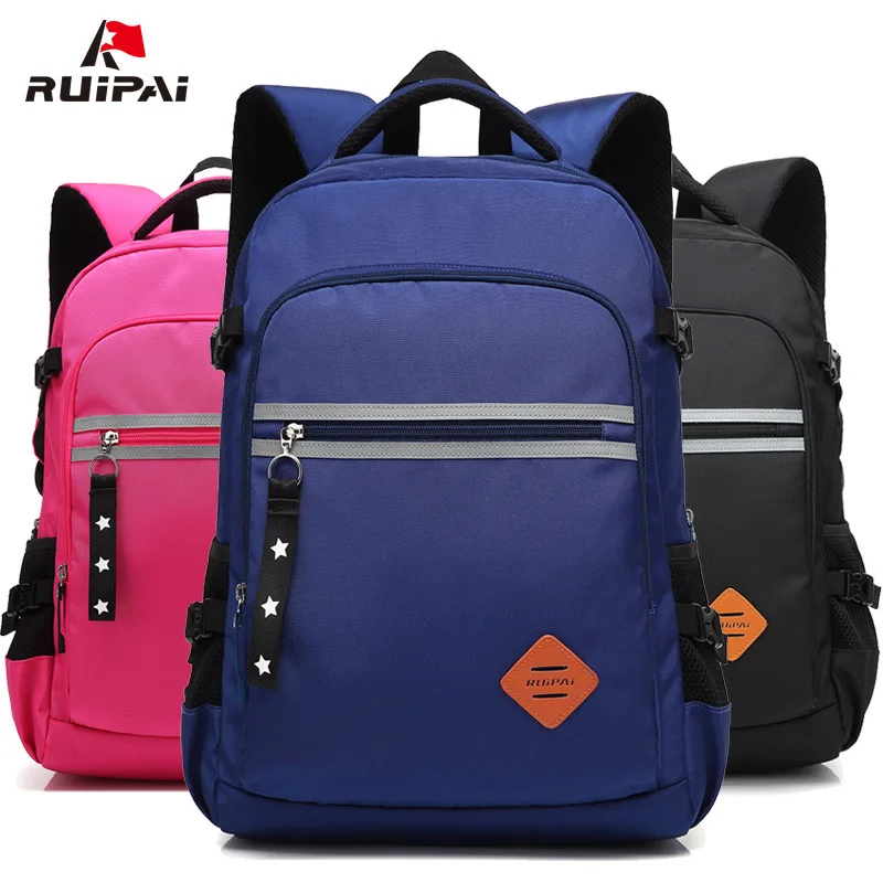 Ruipai school bags for children contrast color three colors breathable