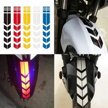 Motocicleta fender reflexivo adesivo de aviso segurança à prova dwaterproof água listra corrida moto noite reflexivo adesivos