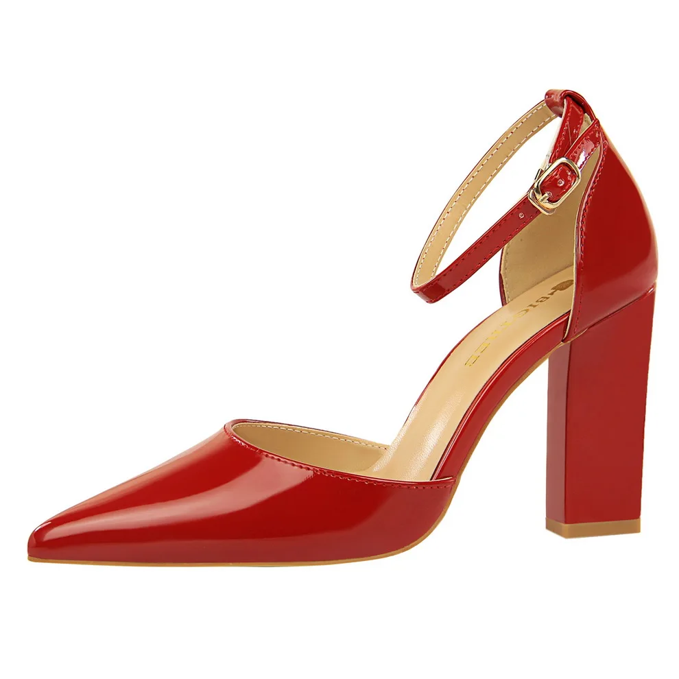 

2019 Sandalias femeninas high heels Autumn Flock pointed sandals sexy high heels female summer shoes Female sandals